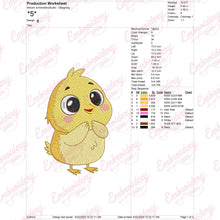 Cute Little Chick Embroidery Design