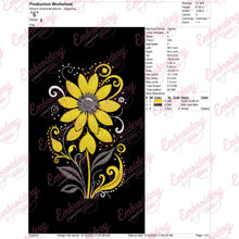 Colorful Flowers Embroidery Design