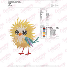 Crazy Bird Embroidery File Instant Download
