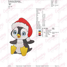 Little Christmas Penguin Embroidery Design