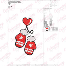 Christmas Santa Claus Hand Gloves Embroidery Design