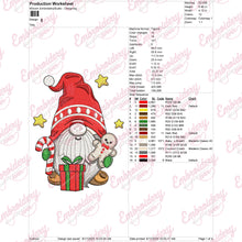 Festive Gnome Machine Embroidery Design