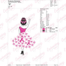 Breast Cancer Queen Embroidery Design