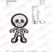 Halloween Ghost Skeleto Embroidery Design