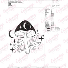 Mystical Mushroom Embroidery Design