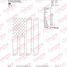 American Flag Golf Embroidery Design