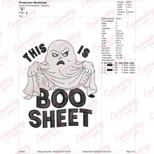 This is Some Boo Sheet Halloween Embroidery Design