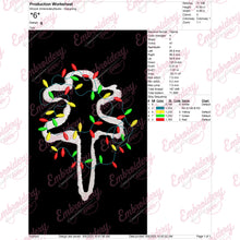 Christmas Vacation Cat Lighting Free Digital Machine Embroidery Design | Free & Instant Download