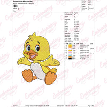 Funny Duck Embroidery Design