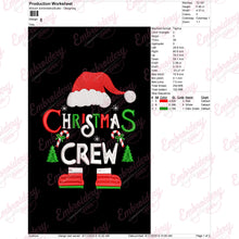 Christmas Crew Santa Embroidery Design