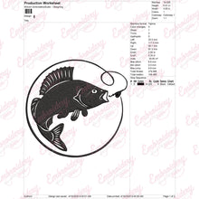 Fishing Embroidery Design