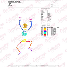 Funny Dancing Skeleton Embroidery Design