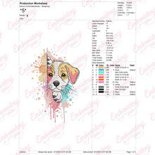 Jack Russell Terrier Dog Peeking Out Embroidery Design