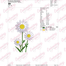 Cute Daisy Flower Embroidery Design