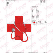 Medical Symbol Embroidery Design
