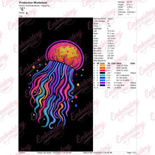 Jelly Fish Embroidery Design