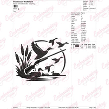 Duck Hunting Embroidery Design