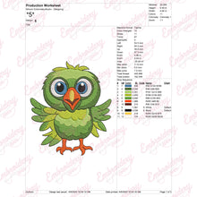 Cute Bird Machine Embroidery Design