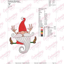 Christmas Happy Gnome Embroidery Designs