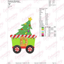 Christmas Train Delight Embroidery Design