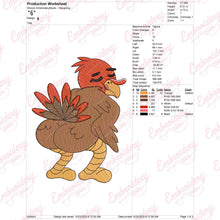 Turkey's Best Move Thanksgiving Embroidery Design
