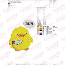 Duck Machine Embroidery Design