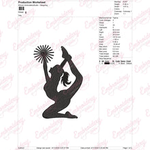Dynamic Cheerleading Embroidery Design