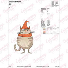 Meowy Christmas Cheer Embroidery Design