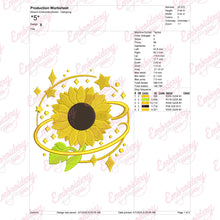 Applique Sunflower Machine Embroidery Design