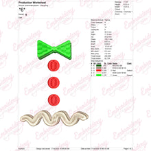 Gingerbread Man Attire Christmas Embroidery Design