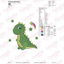 Dinosaur Embroidery Design