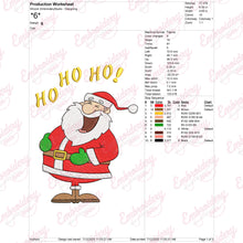Jolly Santa Christmas Embroidery Design