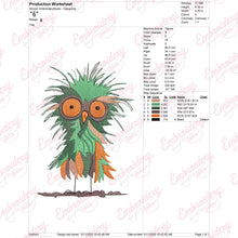 Lively Crazy Bird Machine Embroidery Design