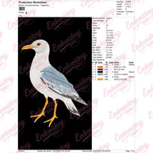Seagull Bird Embroidery Design