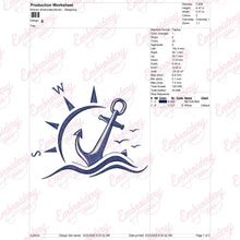 Anchor Machine Embroidery Design