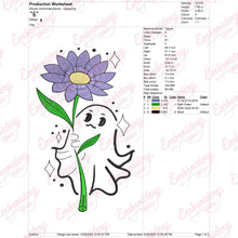 Flower For My Boo Halloween Embroidery Design