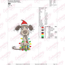 Christmas Dog Delight Embroidery Design