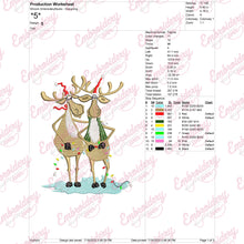 Christmas Reindeer Fun Embroidery Design