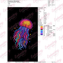 Jelly Fish Embroidery Design