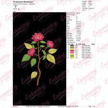 Rose Flower Embroidery Design