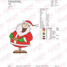 Laughs Santa Claus Christmas Embroidery Design