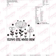 Helping Little Minds Grow Embroidery Design
