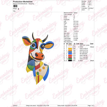 Cheerful Cattle Creation Embroidery Design