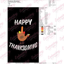 Cute Thanksgiving Turkey Quote Embroidery File