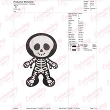 Halloween Ghost Skeleto Embroidery Design