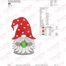Christmas Gnome With Ornament Embroidery Design