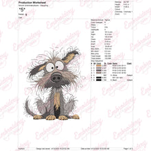 Quirky Dog Pet Machine Embroidery Design