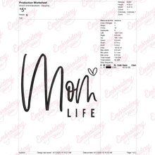 Mom Life Embroidery Design