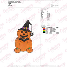 Halloween Happy Pumpkin Embroidery Design