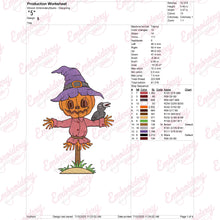 Halloween Scarecrow Embroidery Design
